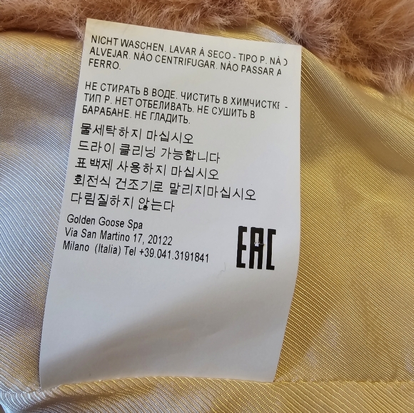 Golden Goose Tsubaki Faux Fur In Pink Size XS - Picture 11 of 12